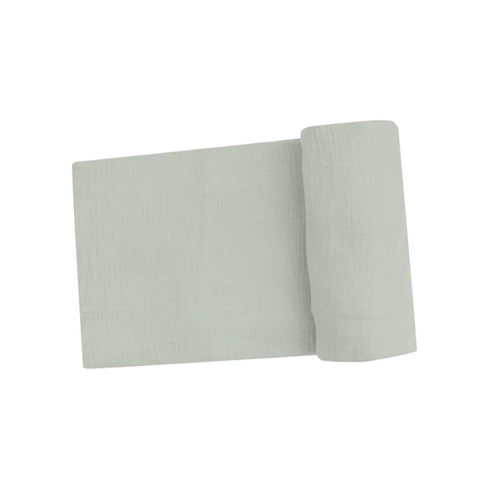 Angel Dear Solid Muslin Slate Gray Swaddle Blanket