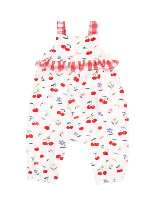 Cherry Ruffled Waist Sunsuit