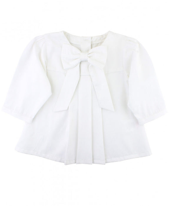 Rufflebutts White Sateen Bow Top