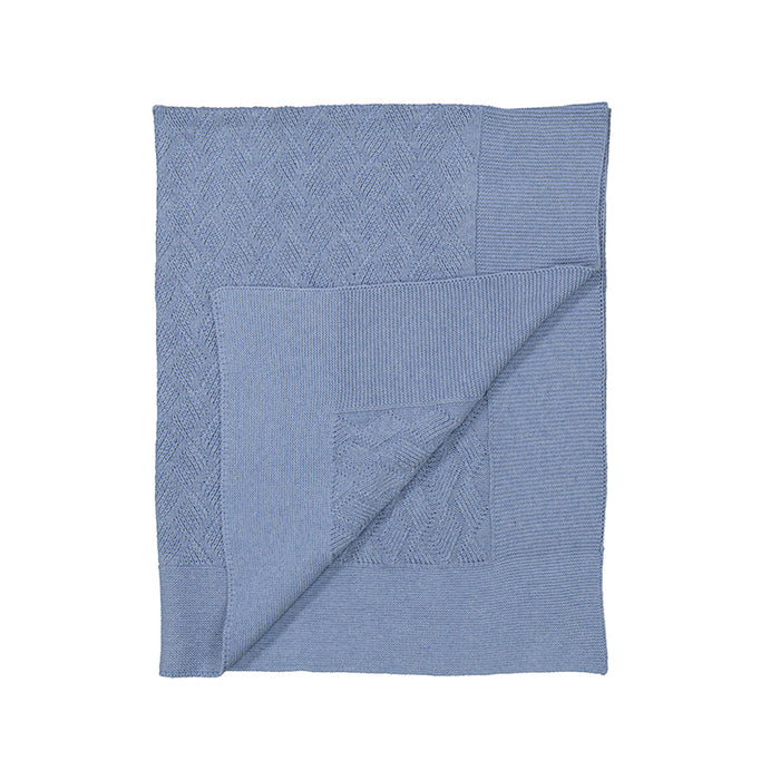 Mayoral Blue Knit Blanket