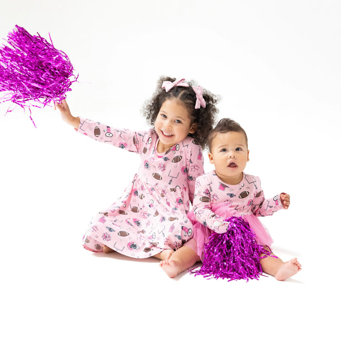 Game Day Pink Tutu Bodysuit