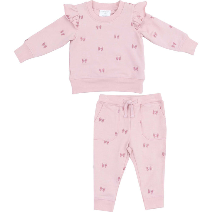 Angel Dear Pink Bow Sweatshirt And Joggers