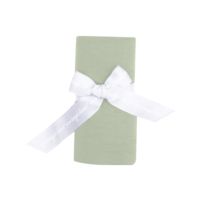 Angel Dear Solid Muslin Desert Green Swaddle Blanket