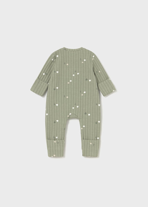 Tree Romper with foldover cuffs