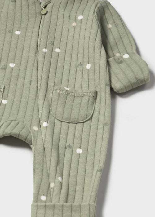 Tree Romper with foldover cuffs