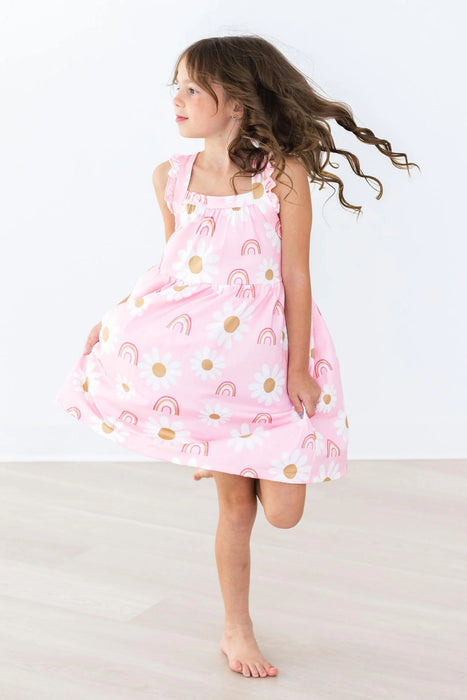 Mila & Rose You Are My Sunshine Ruffle Cross Back Dress