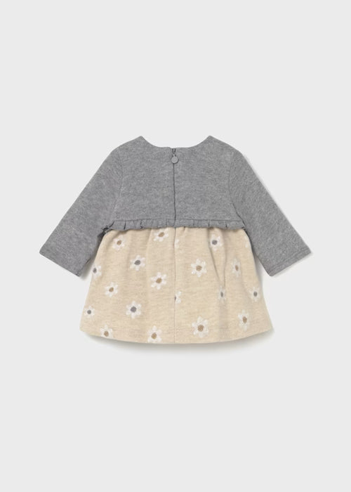 Daisy Dress with Gray Cardigan