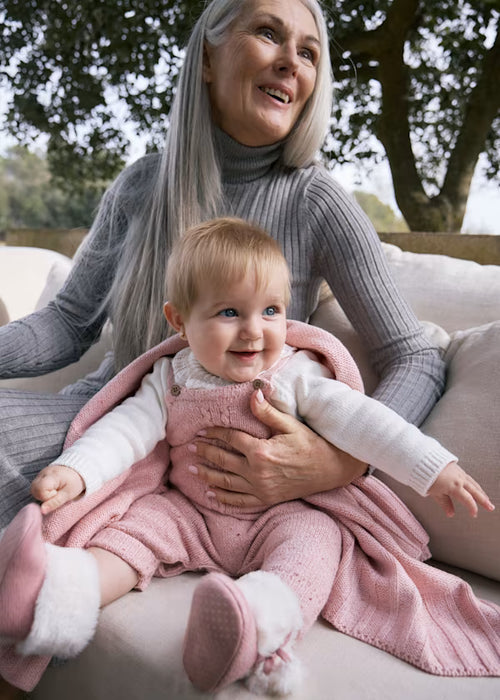 Knit Sweater and Overall Set