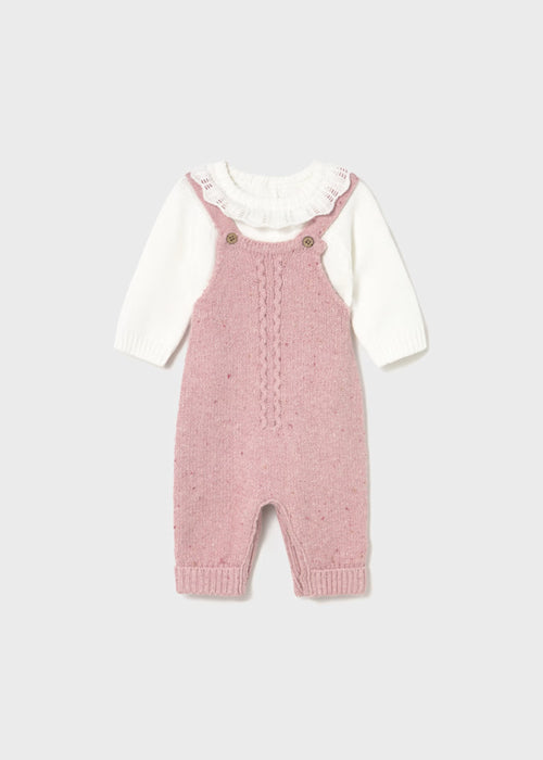 Knit Sweater and Overall Set
