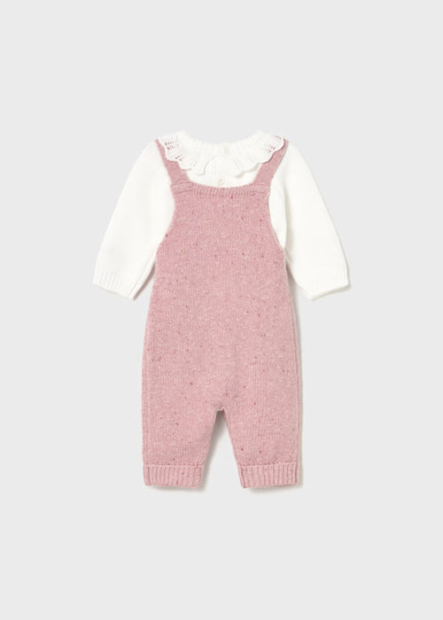 Knit Sweater and Overall Set