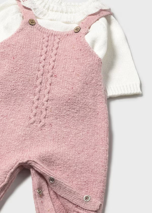 Knit Sweater and Overall Set
