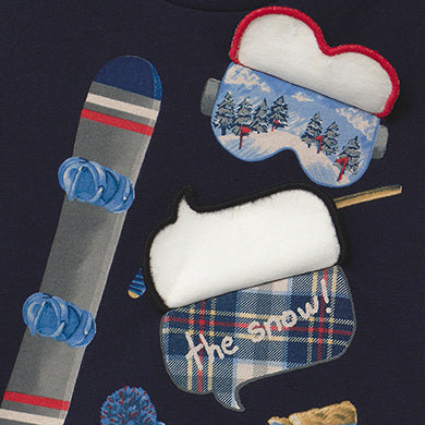 Navy Snowboard and Ski Shirt